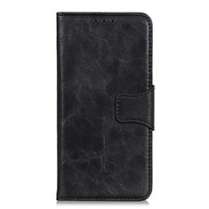 Handytasche Stand Schutzhülle Flip Leder Hülle L01 für Motorola Moto Edge Schwarz