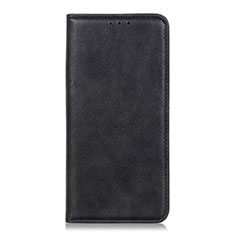 Handytasche Stand Schutzhülle Flip Leder Hülle L01 für Motorola Moto One Fusion Plus Schwarz