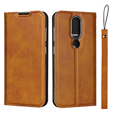 Handytasche Stand Schutzhülle Flip Leder Hülle L01 für Nokia 4.2 Orange