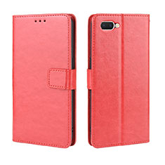 Handytasche Stand Schutzhülle Flip Leder Hülle L01 für Oppo A12e Rot