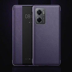 Handytasche Stand Schutzhülle Flip Leder Hülle L01 für Oppo A77 5G Violett