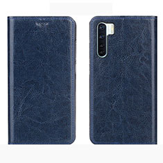 Handytasche Stand Schutzhülle Flip Leder Hülle L01 für Oppo A91 Blau