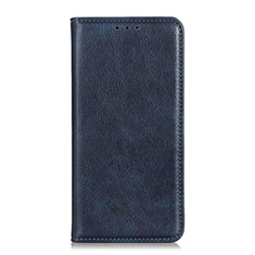 Handytasche Stand Schutzhülle Flip Leder Hülle L01 für Oppo Reno4 4G Blau