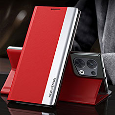 Handytasche Stand Schutzhülle Flip Leder Hülle L01 für Oppo Reno9 Pro 5G Rot