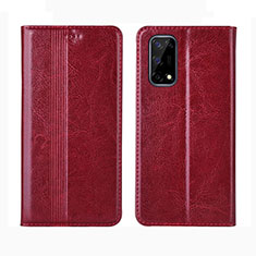 Handytasche Stand Schutzhülle Flip Leder Hülle L01 für Realme Narzo 30 Pro 5G Rot