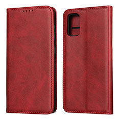 Handytasche Stand Schutzhülle Flip Leder Hülle L01 für Samsung Galaxy A41 Rot