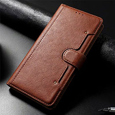 Handytasche Stand Schutzhülle Flip Leder Hülle L01 für Samsung Galaxy A71 5G Braun