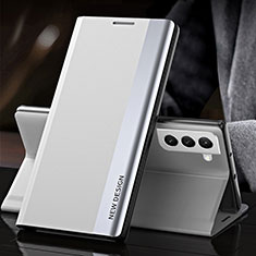 Handytasche Stand Schutzhülle Flip Leder Hülle L01 für Samsung Galaxy S21 Plus 5G Weiß