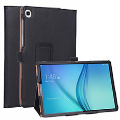 Handytasche Stand Schutzhülle Flip Leder Hülle L01 für Samsung Galaxy Tab S5e 4G 10.5 SM-T725 Schwarz