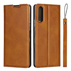 Handytasche Stand Schutzhülle Flip Leder Hülle L01 für Sony Xperia 10 II Orange