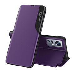 Handytasche Stand Schutzhülle Flip Leder Hülle L01 für Xiaomi Mi 12 Pro 5G Violett