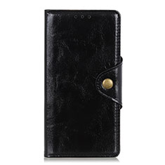 Handytasche Stand Schutzhülle Flip Leder Hülle L01 für Xiaomi Redmi Note 9 Pro Schwarz