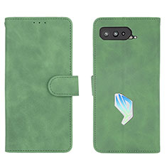 Handytasche Stand Schutzhülle Flip Leder Hülle L01Z für Asus ROG Phone 5s Grün