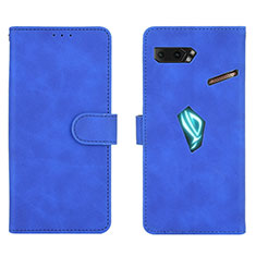 Handytasche Stand Schutzhülle Flip Leder Hülle L01Z für Asus ROG Phone II ZS660KL Blau