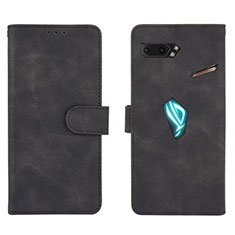 Handytasche Stand Schutzhülle Flip Leder Hülle L01Z für Asus ROG Phone II ZS660KL Schwarz