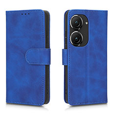 Handytasche Stand Schutzhülle Flip Leder Hülle L01Z für Asus Zenfone 9 Blau