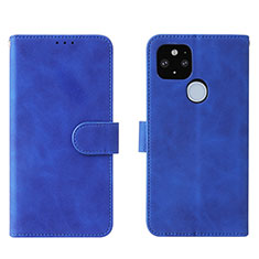 Handytasche Stand Schutzhülle Flip Leder Hülle L01Z für Google Pixel 5a 5G Blau