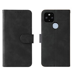 Handytasche Stand Schutzhülle Flip Leder Hülle L01Z für Google Pixel 5a 5G Schwarz