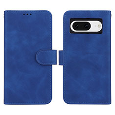 Handytasche Stand Schutzhülle Flip Leder Hülle L01Z für Google Pixel 8 5G Blau