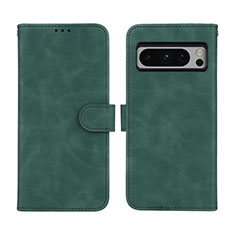 Handytasche Stand Schutzhülle Flip Leder Hülle L01Z für Google Pixel 8 Pro 5G Grün