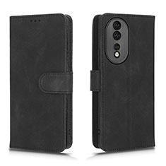 Handytasche Stand Schutzhülle Flip Leder Hülle L01Z für Huawei Honor 80 5G Schwarz