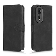 Handytasche Stand Schutzhülle Flip Leder Hülle L01Z für Huawei Honor 80 Pro Flat 5G Schwarz