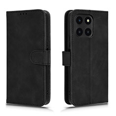 Handytasche Stand Schutzhülle Flip Leder Hülle L01Z für Huawei Honor X6a Schwarz