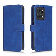 Handytasche Stand Schutzhülle Flip Leder Hülle L01Z für Huawei Honor X7a Blau