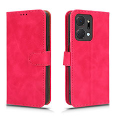 Handytasche Stand Schutzhülle Flip Leder Hülle L01Z für Huawei Honor X7a Pink