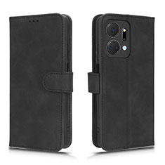 Handytasche Stand Schutzhülle Flip Leder Hülle L01Z für Huawei Honor X7a Schwarz