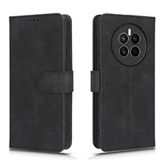 Handytasche Stand Schutzhülle Flip Leder Hülle L01Z für Huawei Mate 50E Schwarz