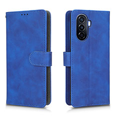 Handytasche Stand Schutzhülle Flip Leder Hülle L01Z für Huawei Nova Y70 Blau