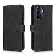 Handytasche Stand Schutzhülle Flip Leder Hülle L01Z für Huawei Nova Y70 Schwarz