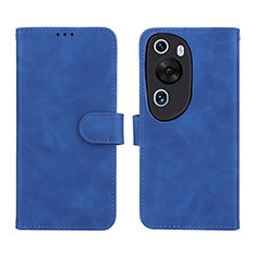 Handytasche Stand Schutzhülle Flip Leder Hülle L01Z für Huawei P60 Art Blau