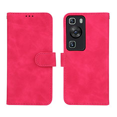 Handytasche Stand Schutzhülle Flip Leder Hülle L01Z für Huawei P60 Pink