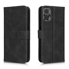 Handytasche Stand Schutzhülle Flip Leder Hülle L01Z für Motorola Moto E22i Schwarz