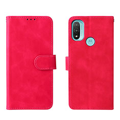 Handytasche Stand Schutzhülle Flip Leder Hülle L01Z für Motorola Moto E30 Pink