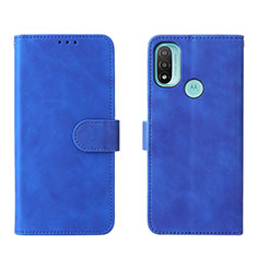 Handytasche Stand Schutzhülle Flip Leder Hülle L01Z für Motorola Moto E40 Blau