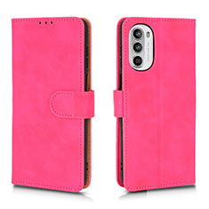 Handytasche Stand Schutzhülle Flip Leder Hülle L01Z für Motorola Moto Edge (2022) 5G Pink