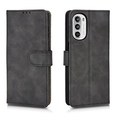 Handytasche Stand Schutzhülle Flip Leder Hülle L01Z für Motorola Moto Edge (2022) 5G Schwarz