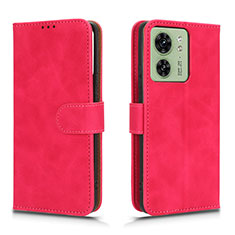 Handytasche Stand Schutzhülle Flip Leder Hülle L01Z für Motorola Moto Edge (2023) 5G Pink