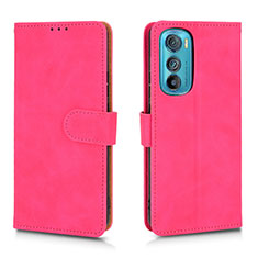 Handytasche Stand Schutzhülle Flip Leder Hülle L01Z für Motorola Moto Edge 30 5G Pink