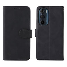 Handytasche Stand Schutzhülle Flip Leder Hülle L01Z für Motorola Moto Edge 30 Pro 5G Schwarz