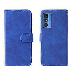 Handytasche Stand Schutzhülle Flip Leder Hülle L01Z für Motorola Moto Edge S Pro 5G Blau