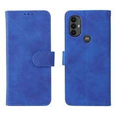 Handytasche Stand Schutzhülle Flip Leder Hülle L01Z für Motorola Moto G Play (2023) Blau