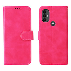 Handytasche Stand Schutzhülle Flip Leder Hülle L01Z für Motorola Moto G Play (2023) Pink