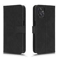 Handytasche Stand Schutzhülle Flip Leder Hülle L01Z für Motorola Moto G Power 5G (2023) Schwarz