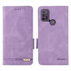 Handytasche Stand Schutzhülle Flip Leder Hülle L01Z für Motorola Moto G10 Violett