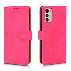 Handytasche Stand Schutzhülle Flip Leder Hülle L01Z für Motorola Moto G42 Pink