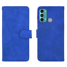 Handytasche Stand Schutzhülle Flip Leder Hülle L01Z für Motorola Moto G60 Blau